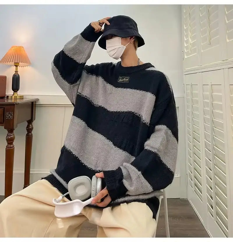 Simple All-match Round Neck Pullover Sweater