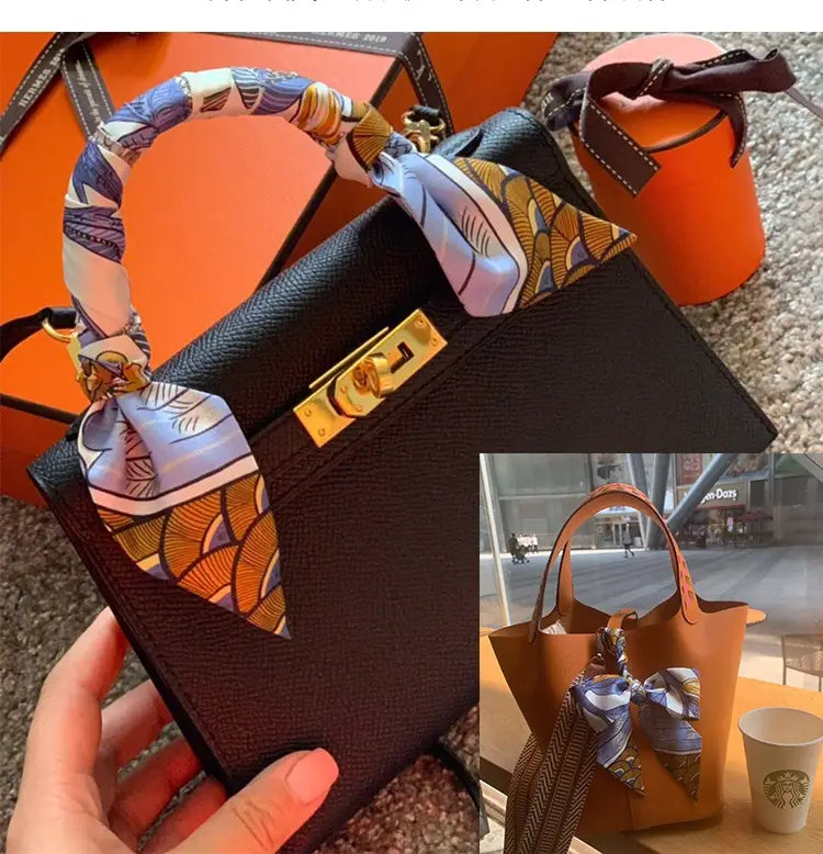 Ribbon Thin Narrow Bag Handle Scarves Decoration