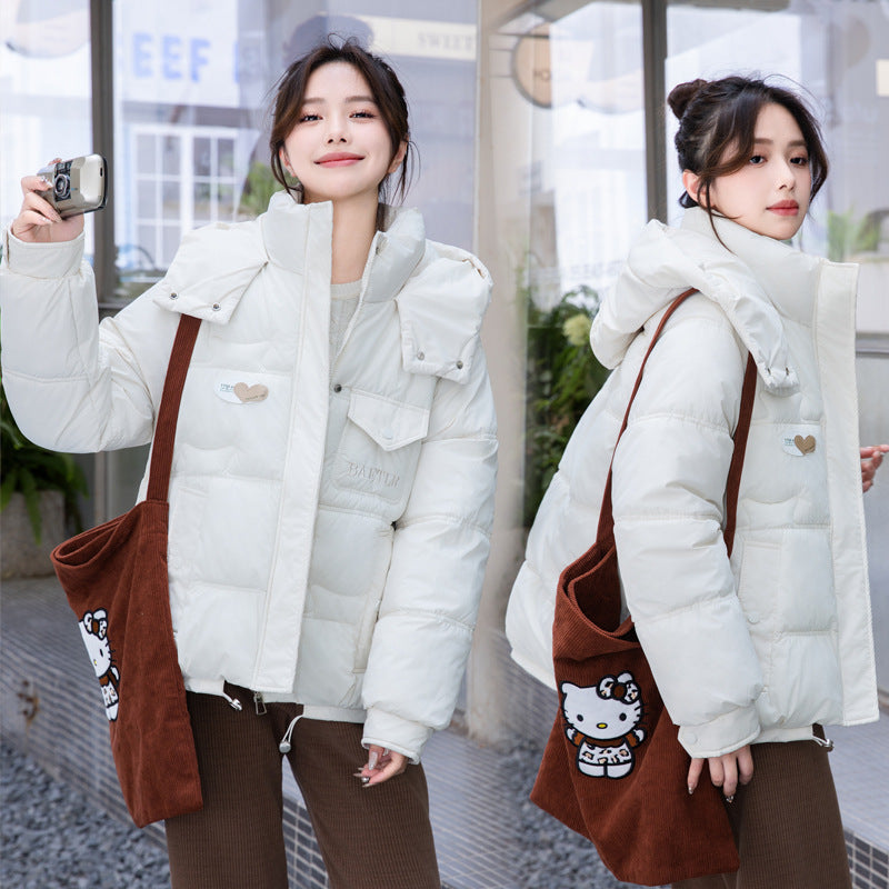 Women’s Candy-colored Cotton-padded Jacket