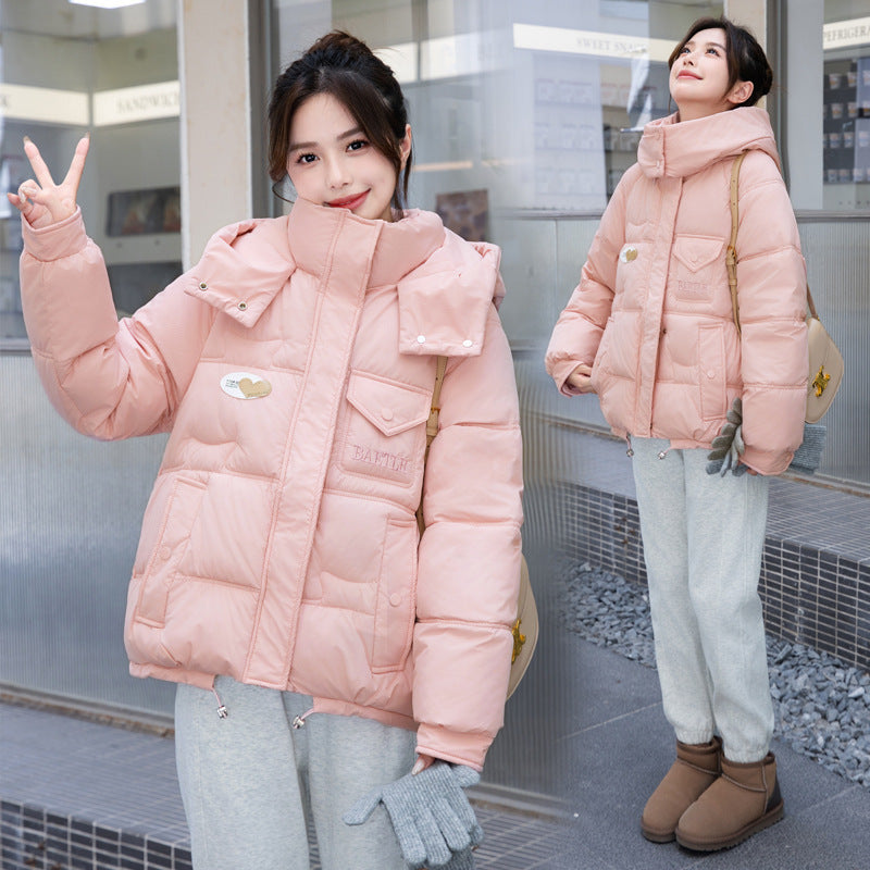 Women’s Candy-colored Cotton-padded Jacket