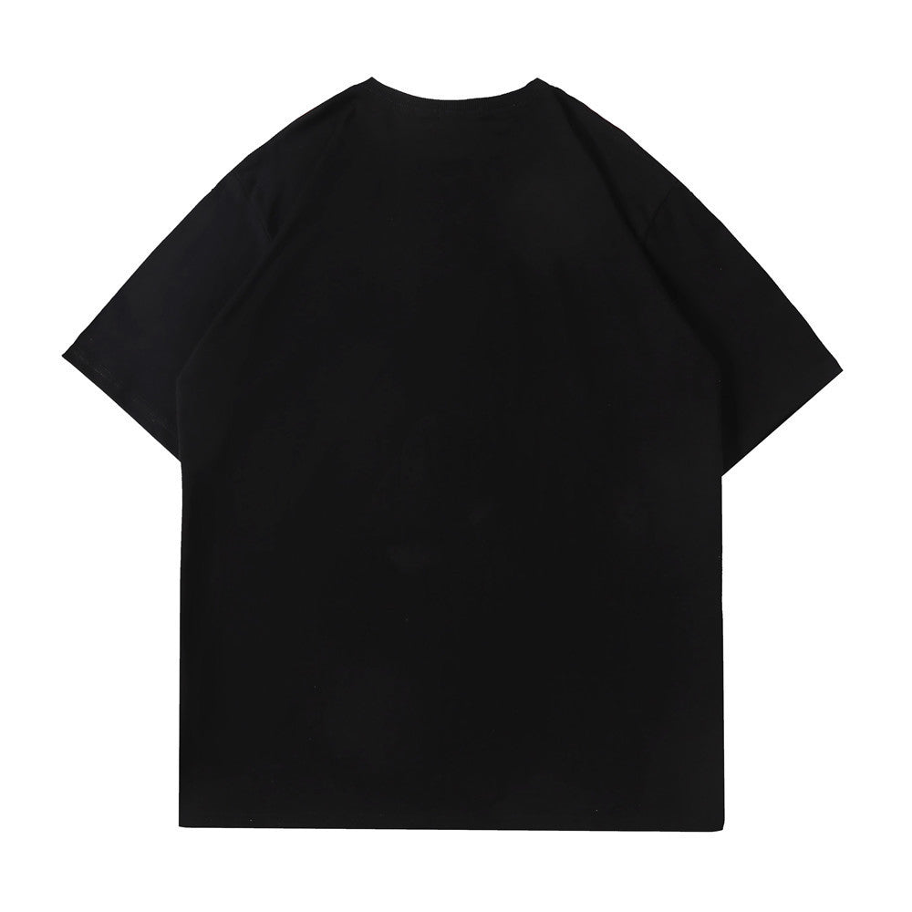 Cartoon Bear Print Short-Sleeved T-Shirt Men’s