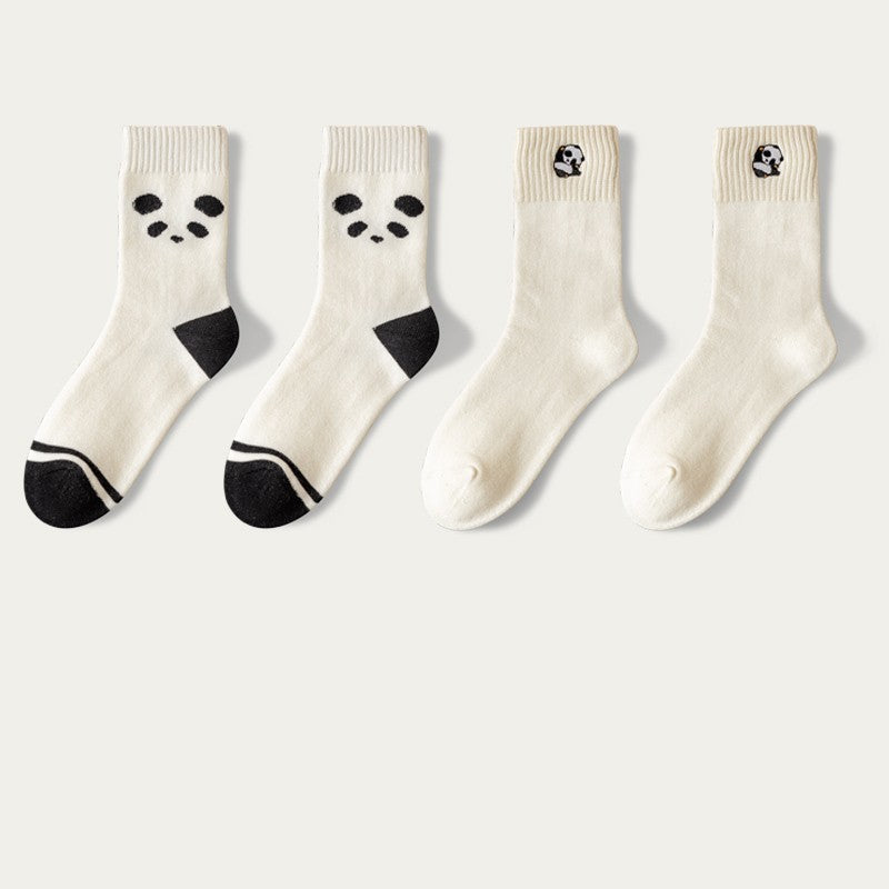 Cartoon Cute Cotton Tube Socks - Combination3 / 4pairs