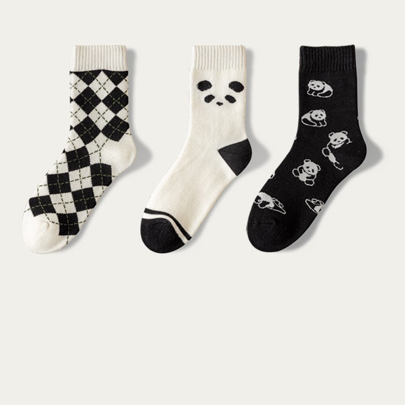 Cartoon Cute Cotton Tube Socks - Combination4 / 3pairs