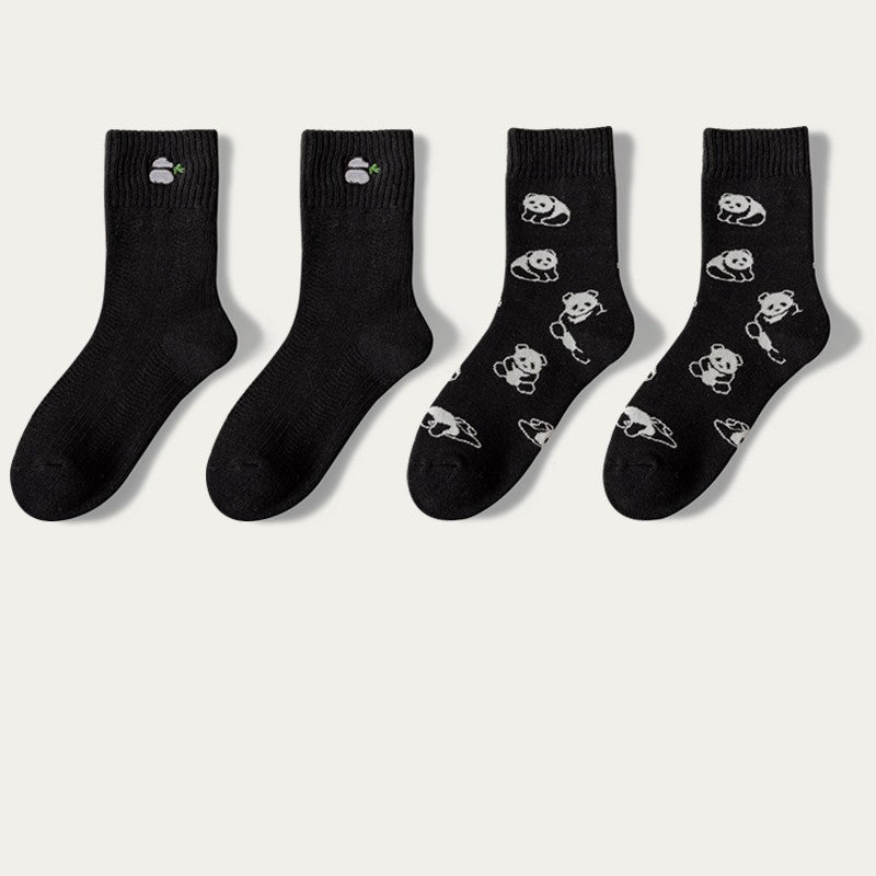 Cartoon Cute Cotton Tube Socks - Combination4 / 4pairs