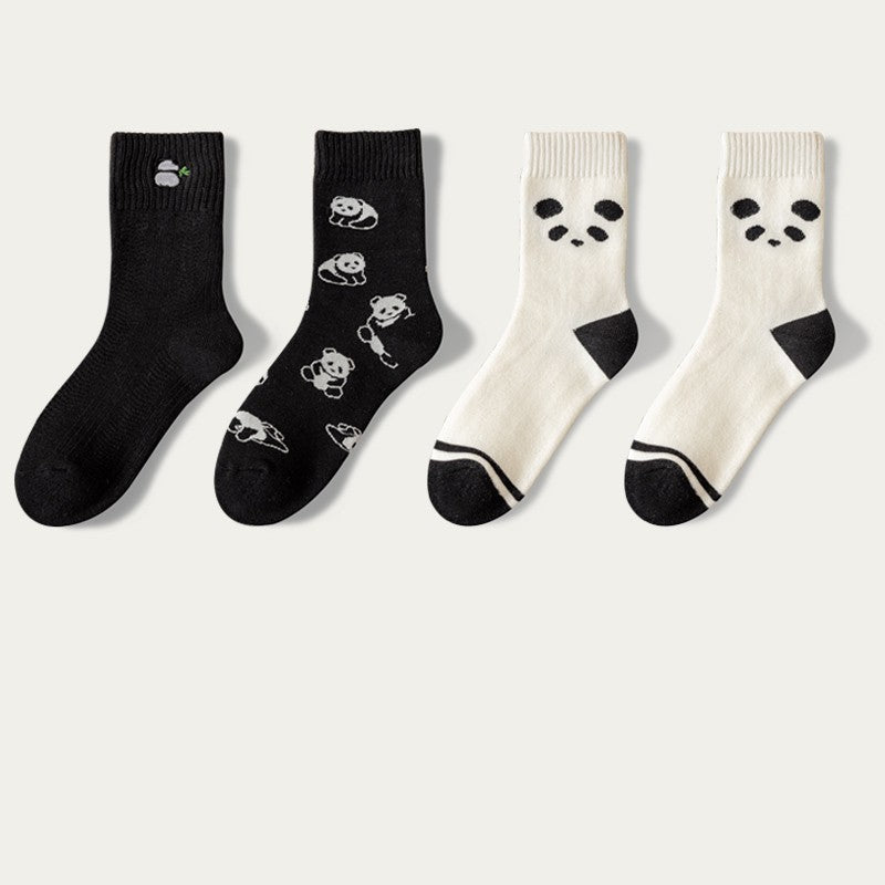 Cartoon Cute Cotton Tube Socks - Combination5 / 4pairs