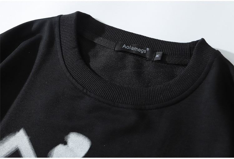 Loose two-dimensional cartoon long sleeves