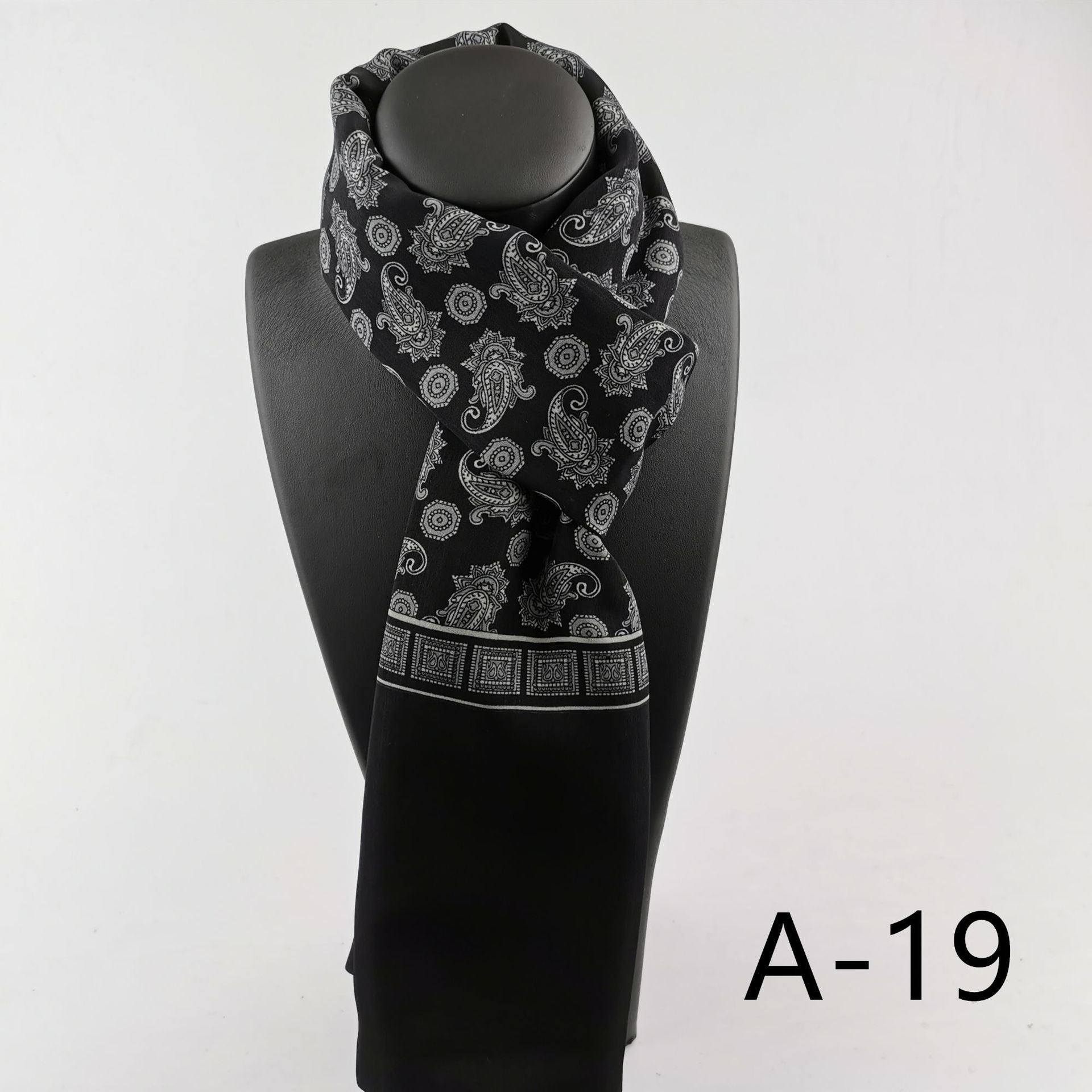Men’s Double Layer Washed With Cashmere Scarf Warm - A 19 / 130