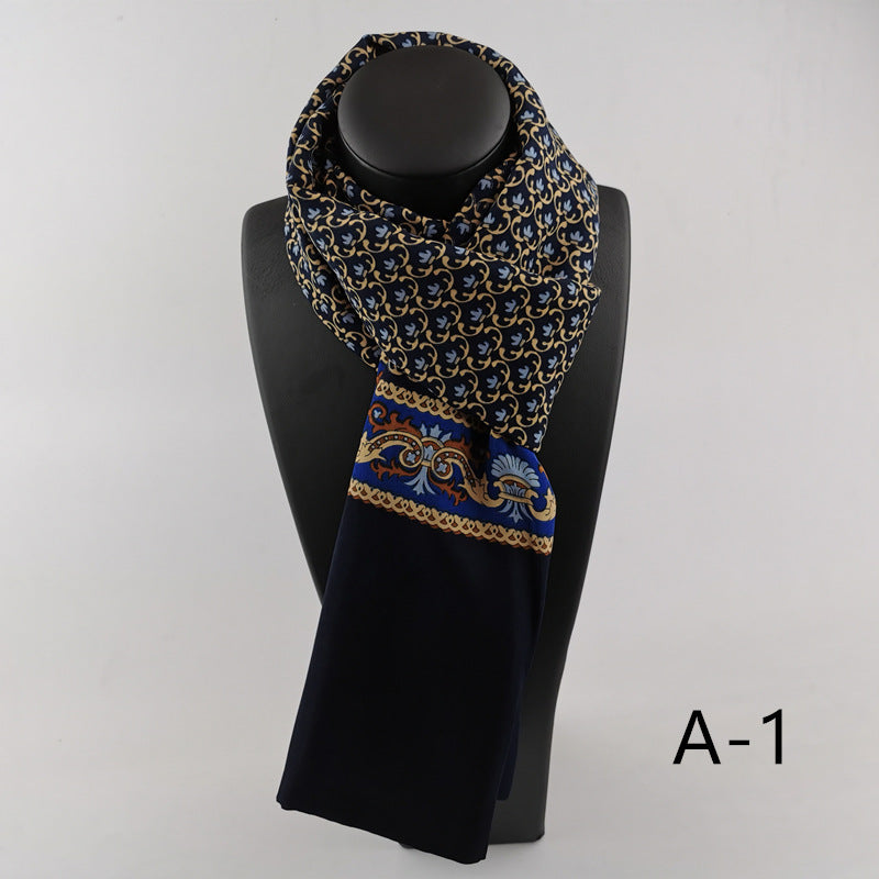Men’s Double Layer Washed With Cashmere Scarf Warm - No A 1 / 130