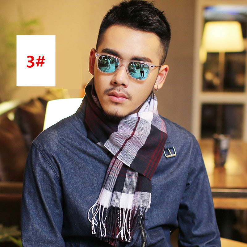 Men’s Fashion Casual Warm Plaid Scarf - 3 Style