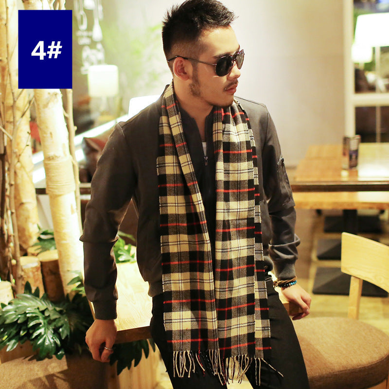 Men’s Fashion Casual Warm Plaid Scarf - 4 Style
