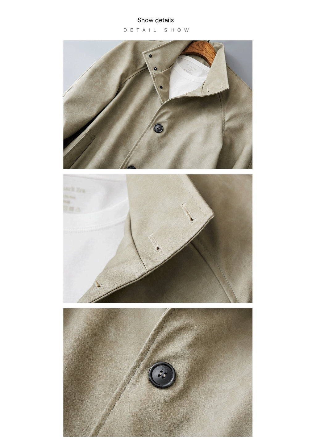 Casual Korean Retro Two-tone Men’s Coat