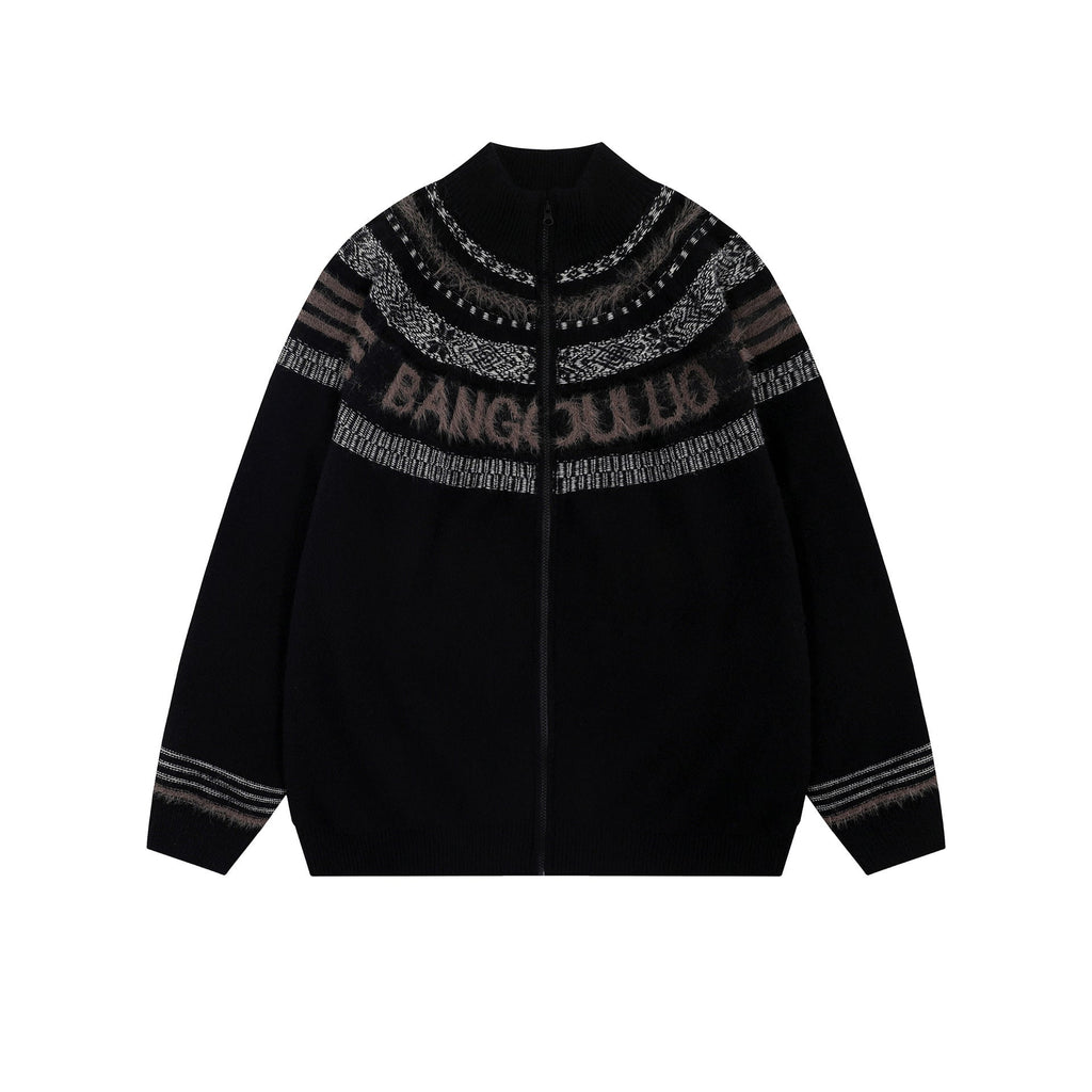 Casual Lazy Knitwear Coat Men’s Fashion - Black / S