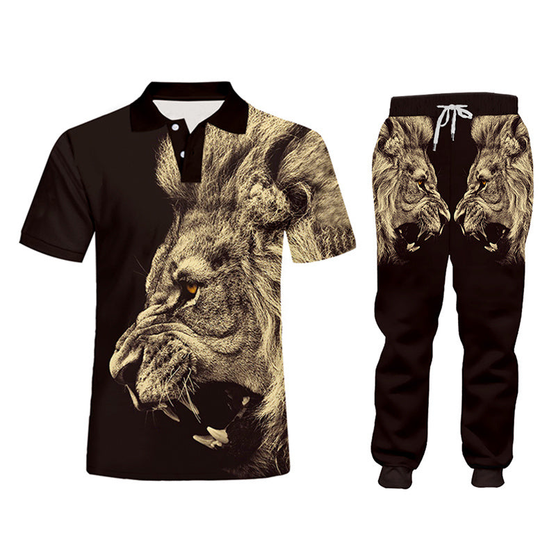 Casual Men’s Tracksuit Hoodie Pants D Printing