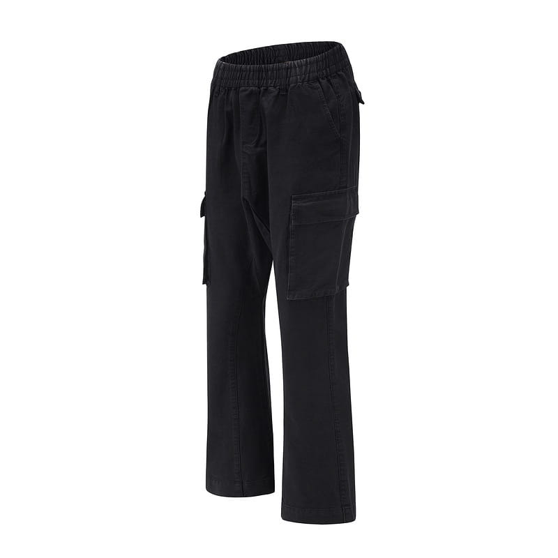 Washed And Distressed Camouflage Stitching Multi-pocket Tooling Micro Trousers
