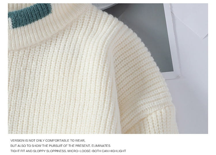 Men’s Fashion Colorblock Knitwear Winter
