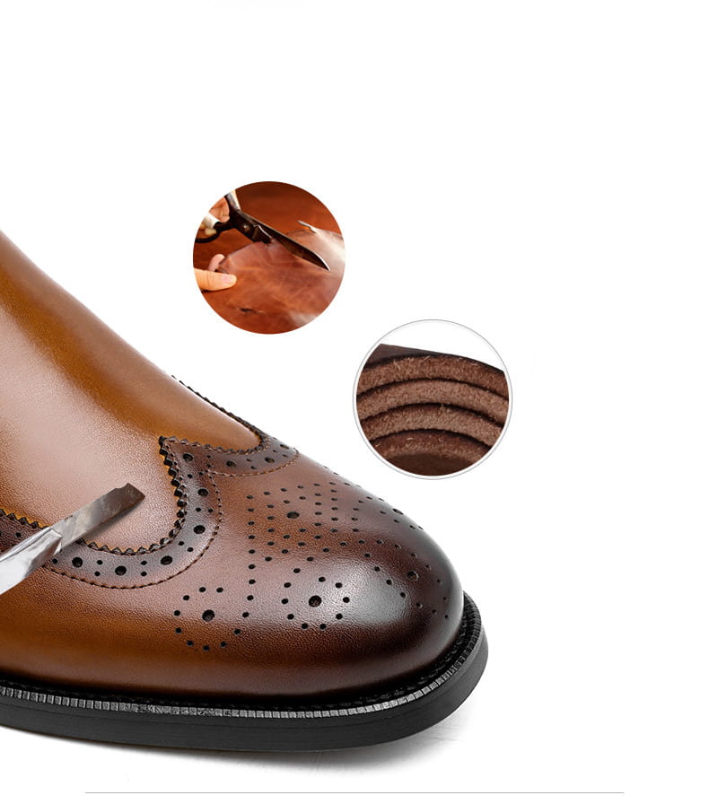 Men’s Leather Tips In Western Boots