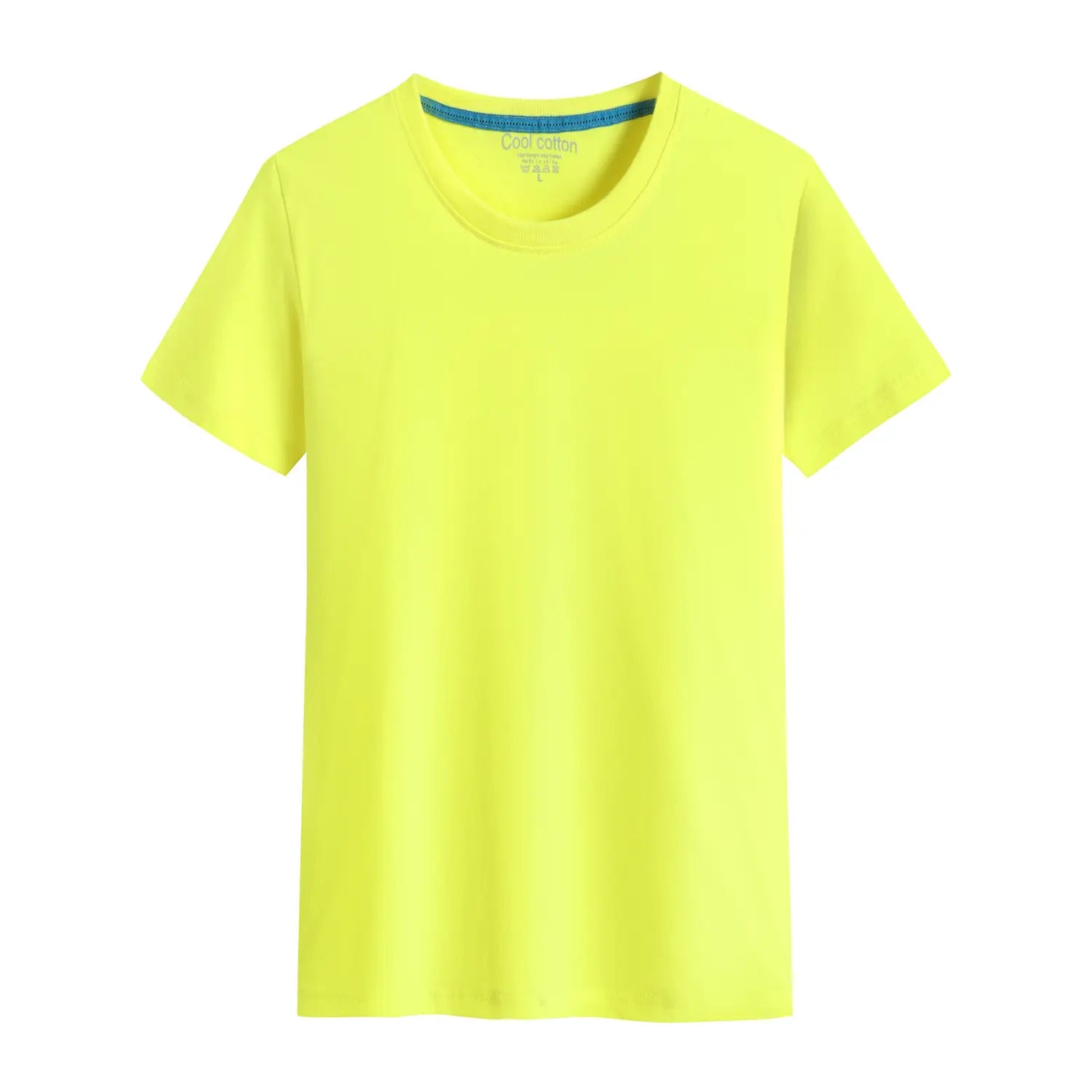 Men’s And Women’s Same Summer Pure Cotton Round Neck T-shirt