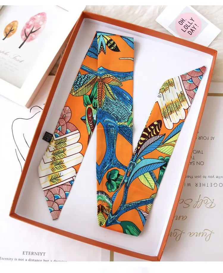 Ribbon Thin Narrow Bag Handle Scarves Decoration