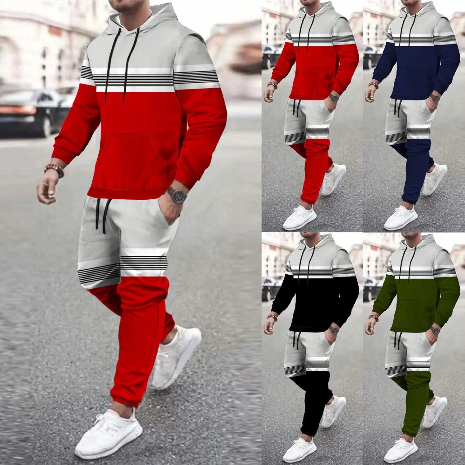 Men’s Casual Loose-fitting Hoodie Sweater