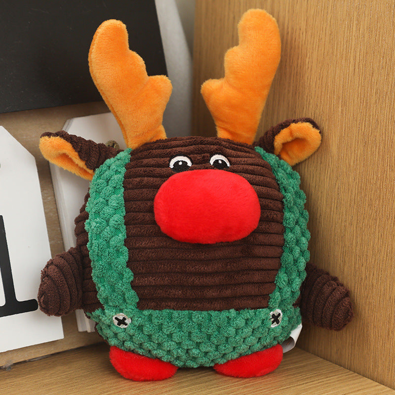 Dog pet plush Christmas toys containing BB - Elk Big