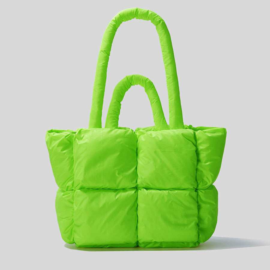 Chromatic Burst Global Luxury Fashion Bag - Fluorescent green / C