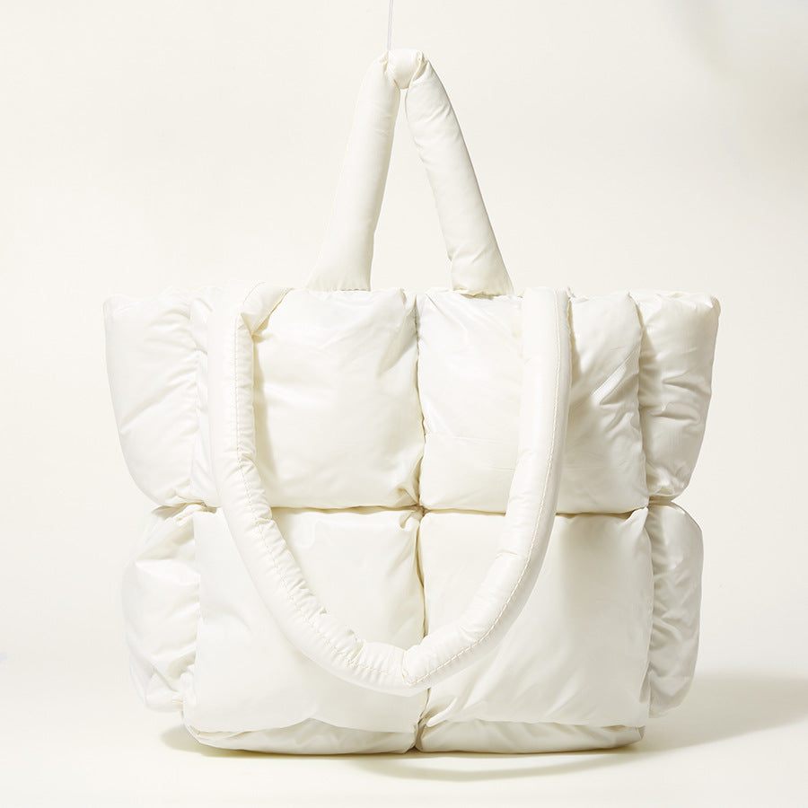 Chromatic Burst Global Luxury Fashion Bag - White