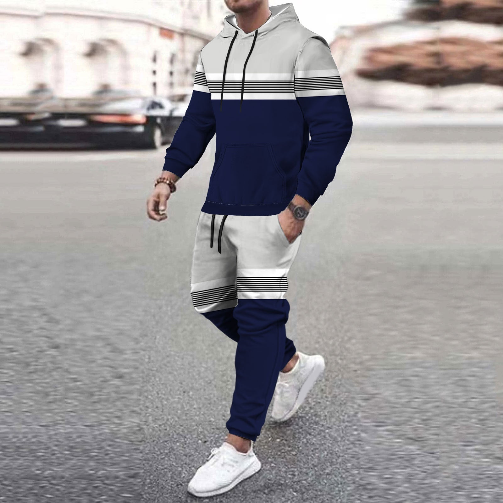 Men’s Casual Loose-fitting Hoodie Sweater - Color 6 As In The Picture / M