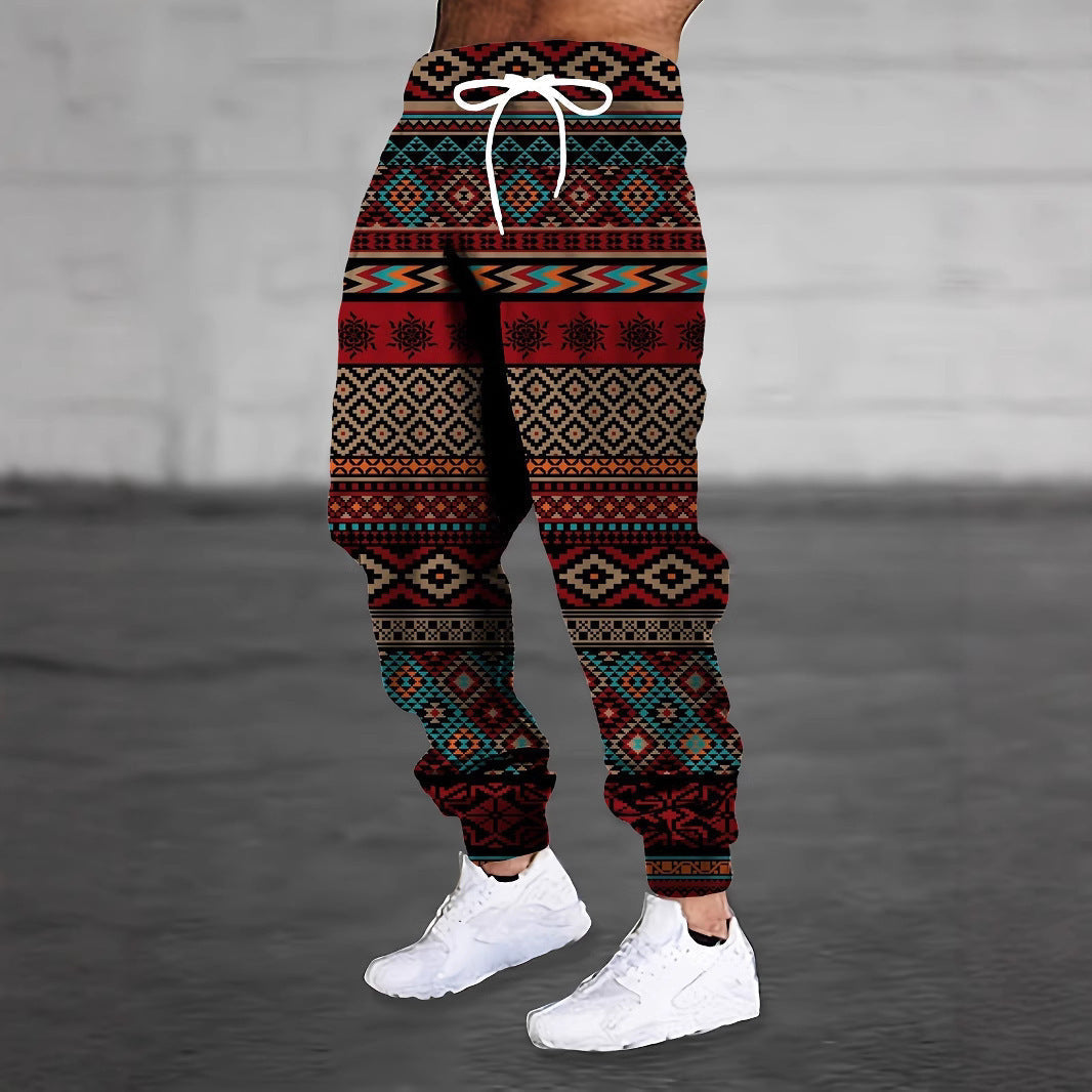 Men’s Colorful Printing Sports Casual Sweatpants