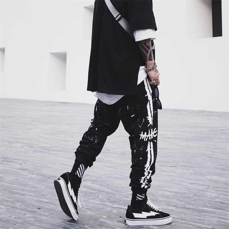 Men’s Fashion And Comfort Ink Pants - Black / S