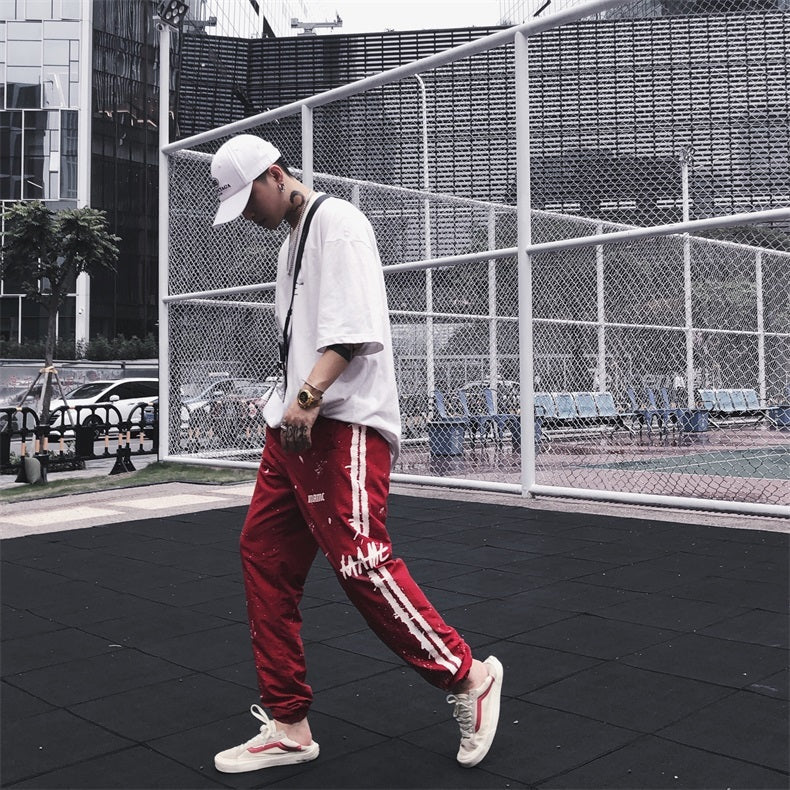 Men’s Fashion And Comfort Ink Pants - Red / S
