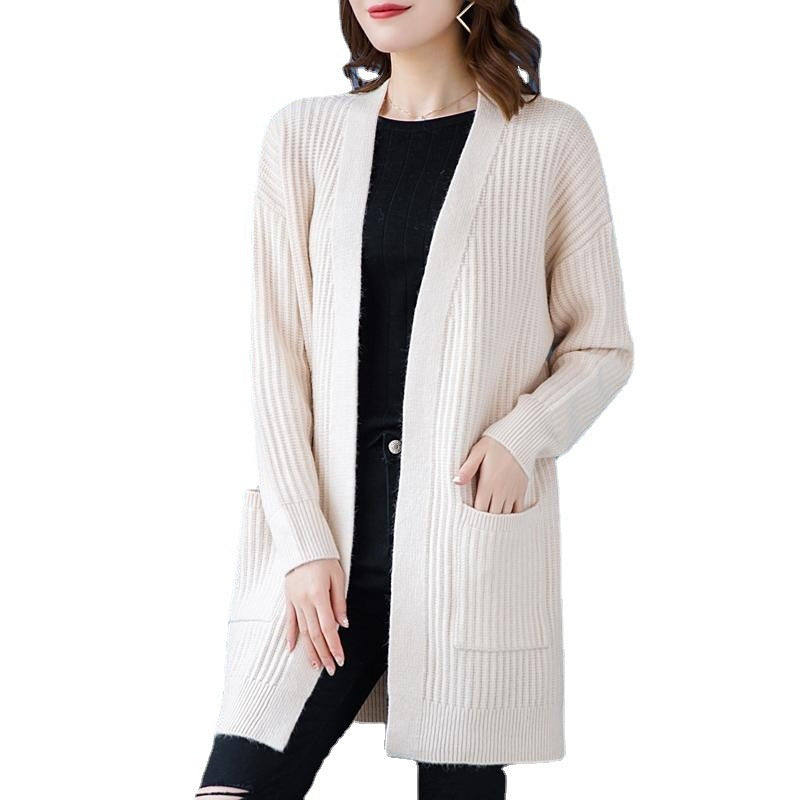 Loose Knitted Shawl Versatile Sweater Coat Women’s