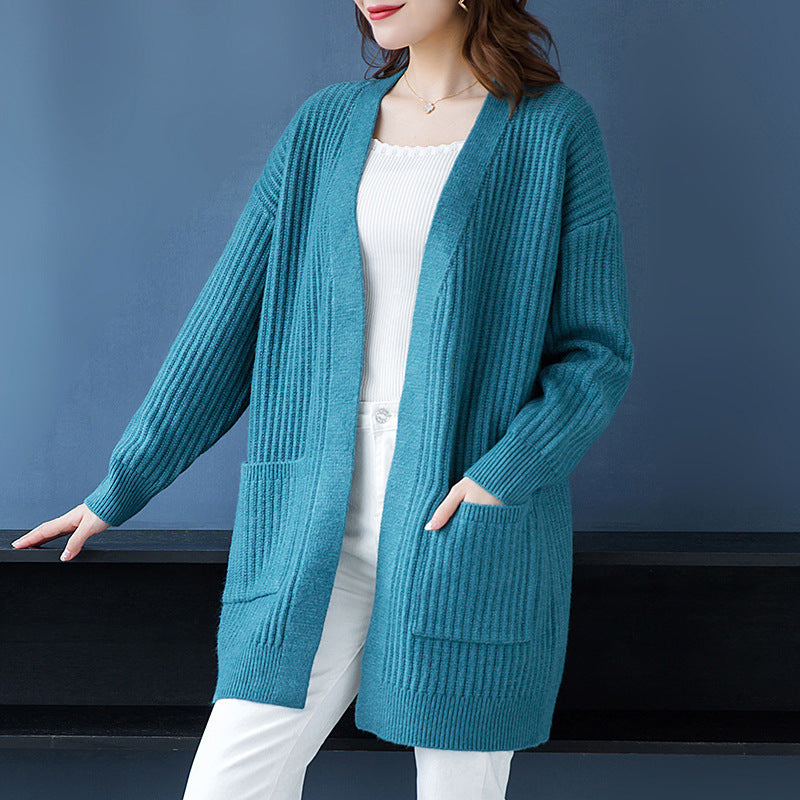 Loose Knitted Shawl Versatile Sweater Coat Women’s