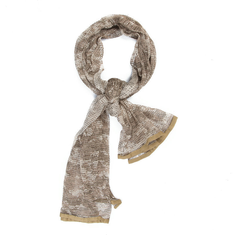 Men’s Long Camouflage Multi-purpose Camouflage Breathable Outdoor Scarf - Desert Digital / Free Size