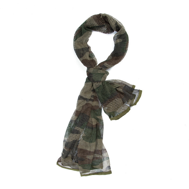 Men’s Long Camouflage Multi-purpose Camouflage Breathable Outdoor Scarf - French Camouflage / Free Size