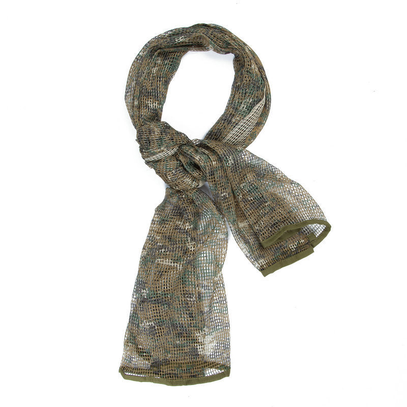 Men’s Long Camouflage Multi-purpose Camouflage Breathable Outdoor Scarf - Jungle Digital / Free Size
