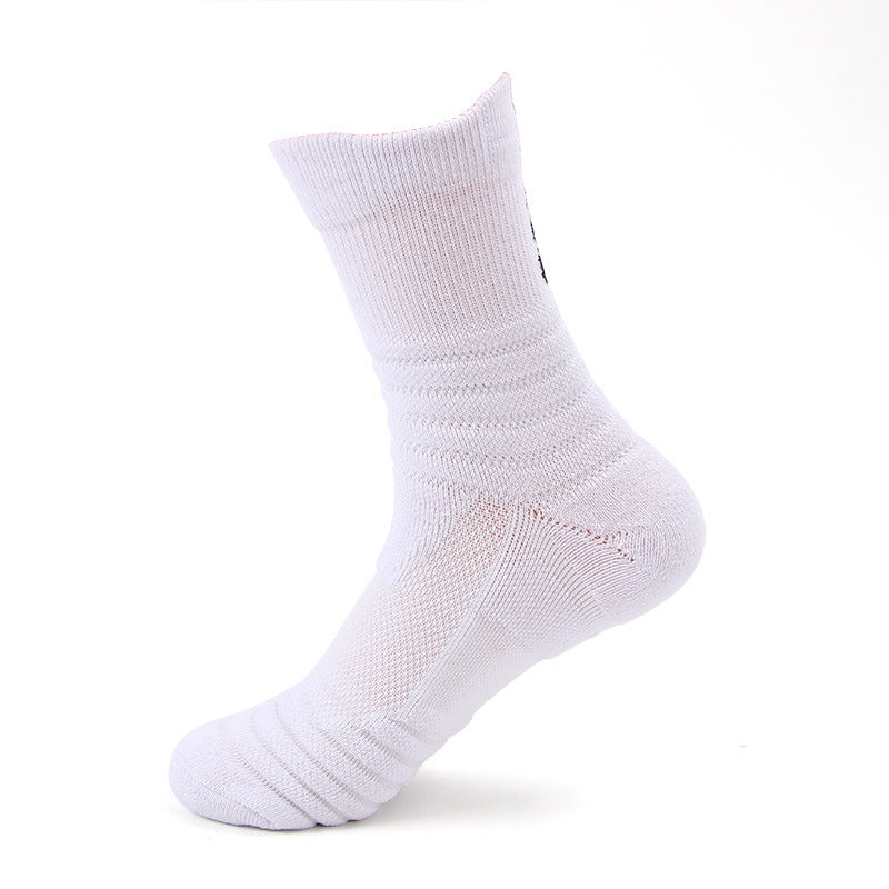 Men’s Mid-tube Non-slip Running And Cycling Sports Socks - Whait / Men - 5