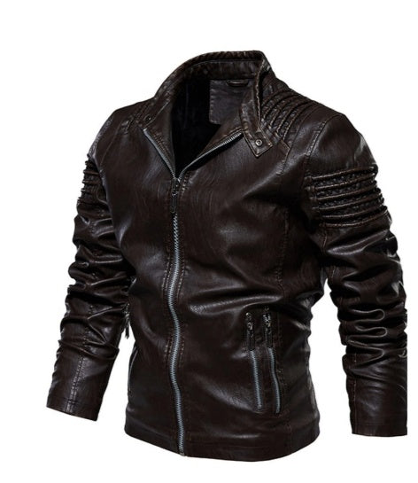 CORSAIR RIDER LEATHER JACKET - Brown / M