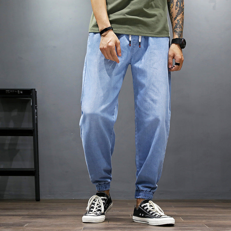 Large size Japanese harem pants - Blue / 33