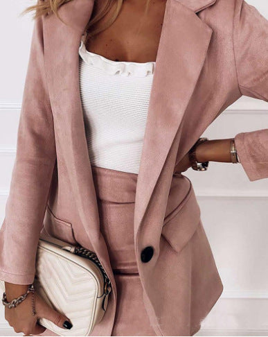 Cotton Blend Suit Elevate Your Style High-End Fashion Online - Pink / S