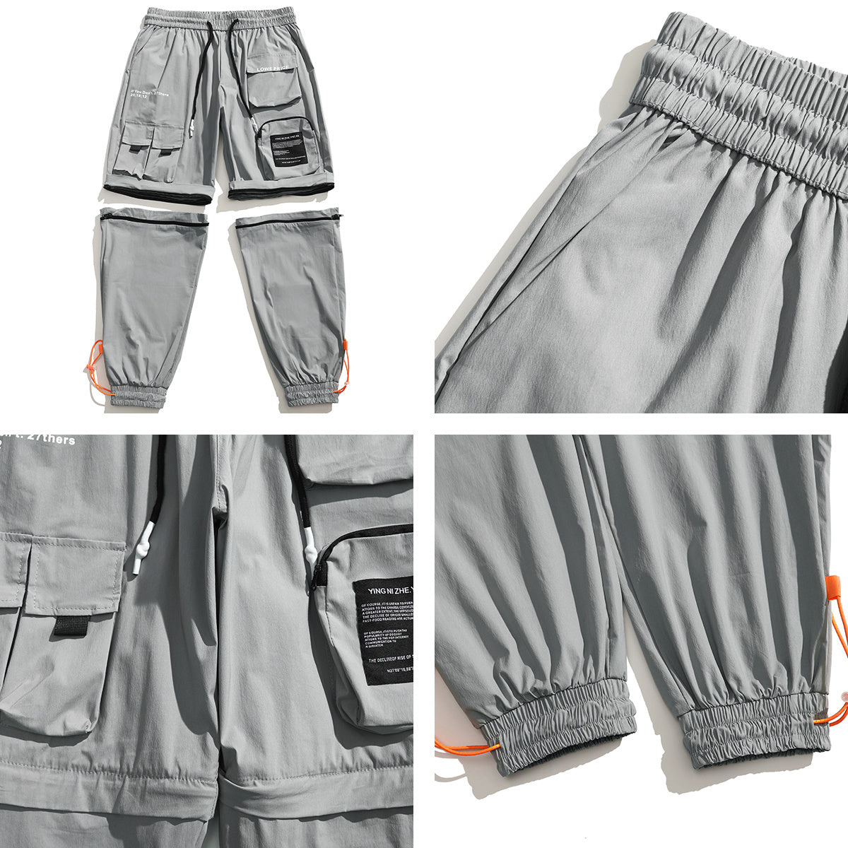 Workwear casual pants three-dimensional multi-pocket loose