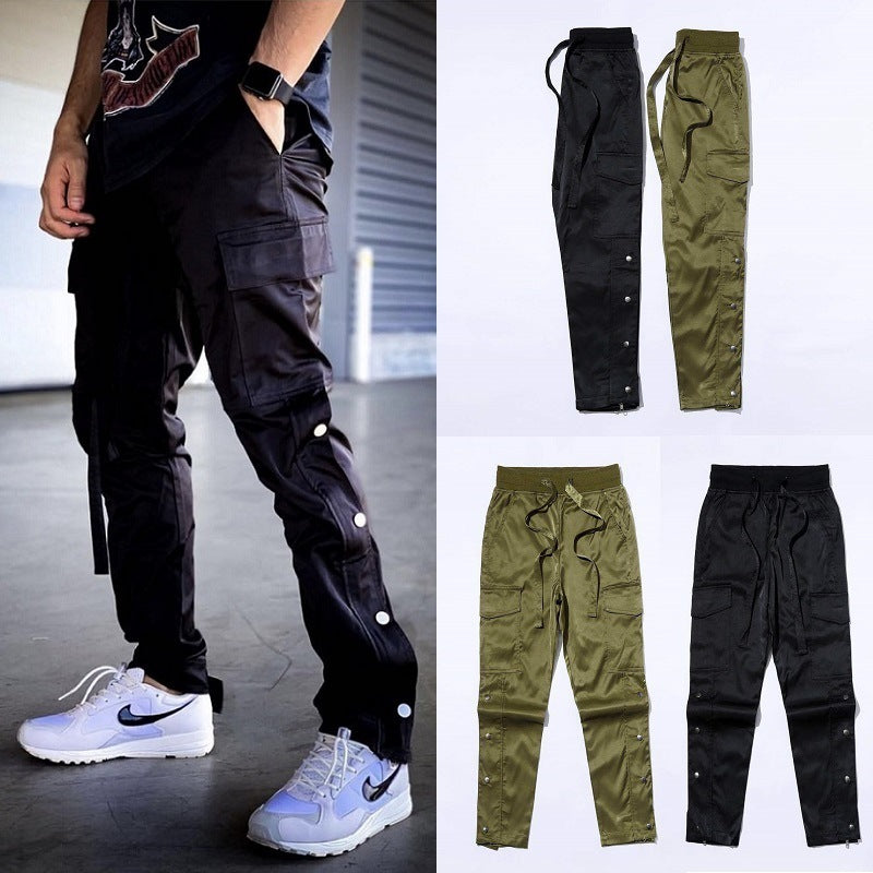 Men’s Velcro Buttoned Cargo Pants