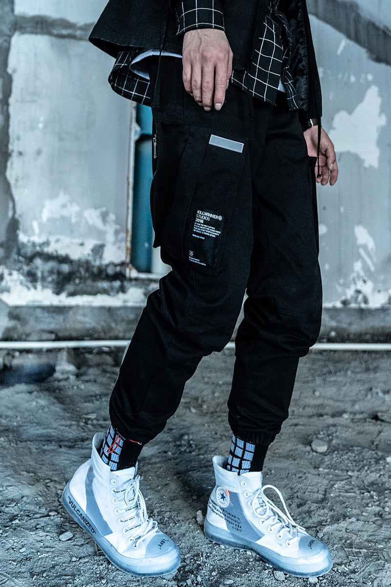 Pocket stitching sports trousers