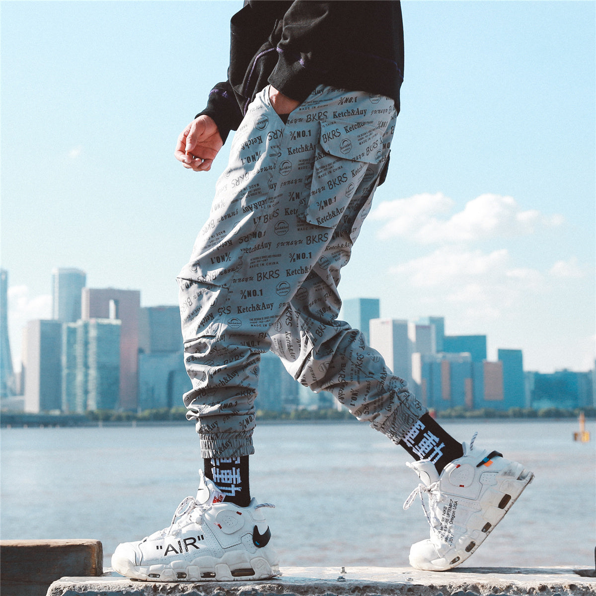 Cropped leggings - Light grey / M
