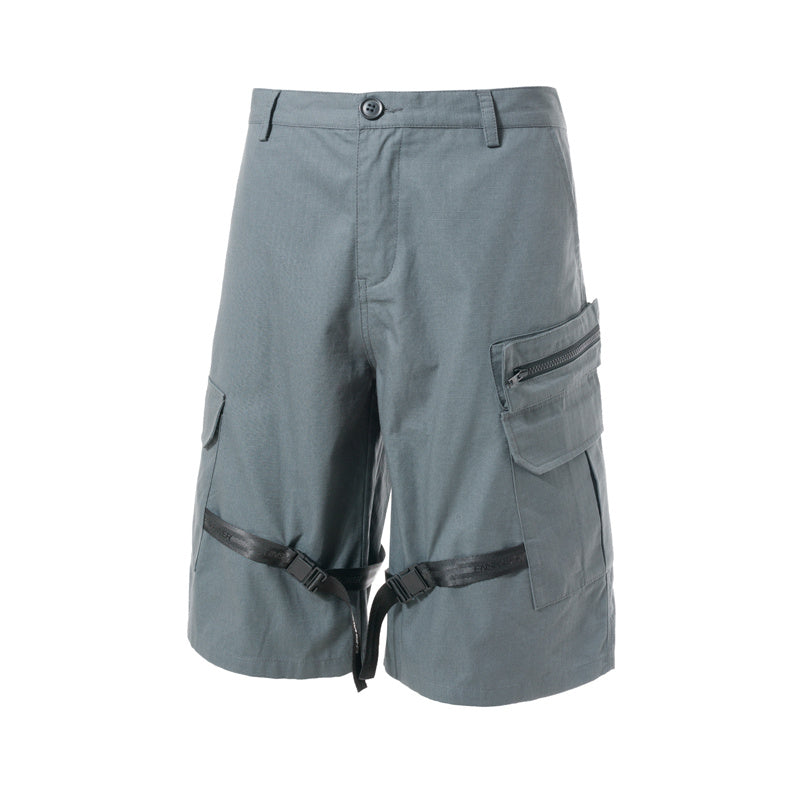 Functional Paratrooper Shorts Loose Overalls - Grey / M
