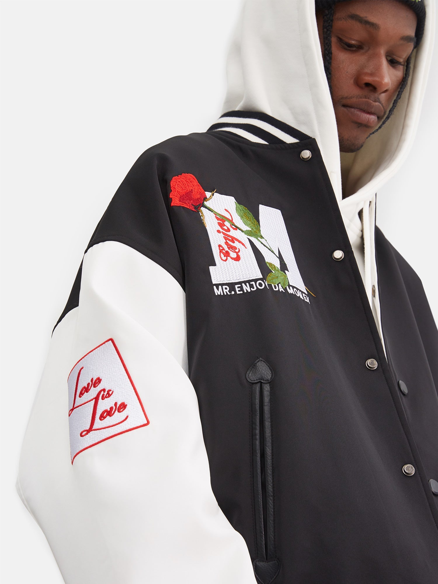 Cotton Men’s Autumn And Winter Season Trend Thickened Baseball Uniform Jacket