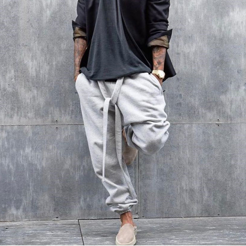 Cotton versatile small foot sports pants