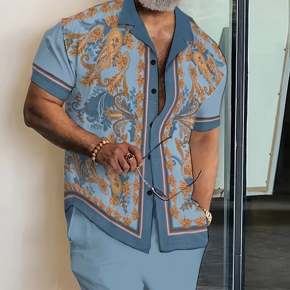Men’s Shirt Suit Yards 3d Digital Printing