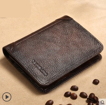 Cross Border New Leather Men’s Wallet