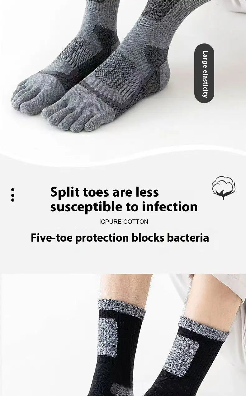 Men’s Long Sports Sweat-absorbent Cotton Socks