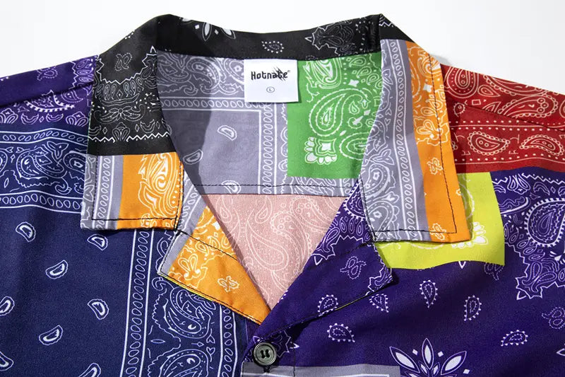 Cashew Flower Short Sleeve Shirt